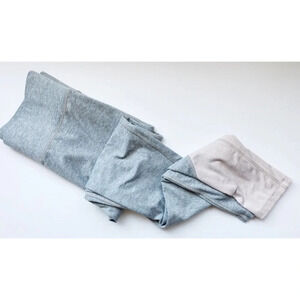 We Over Me • Inversion Leggings Grey Baby Pink